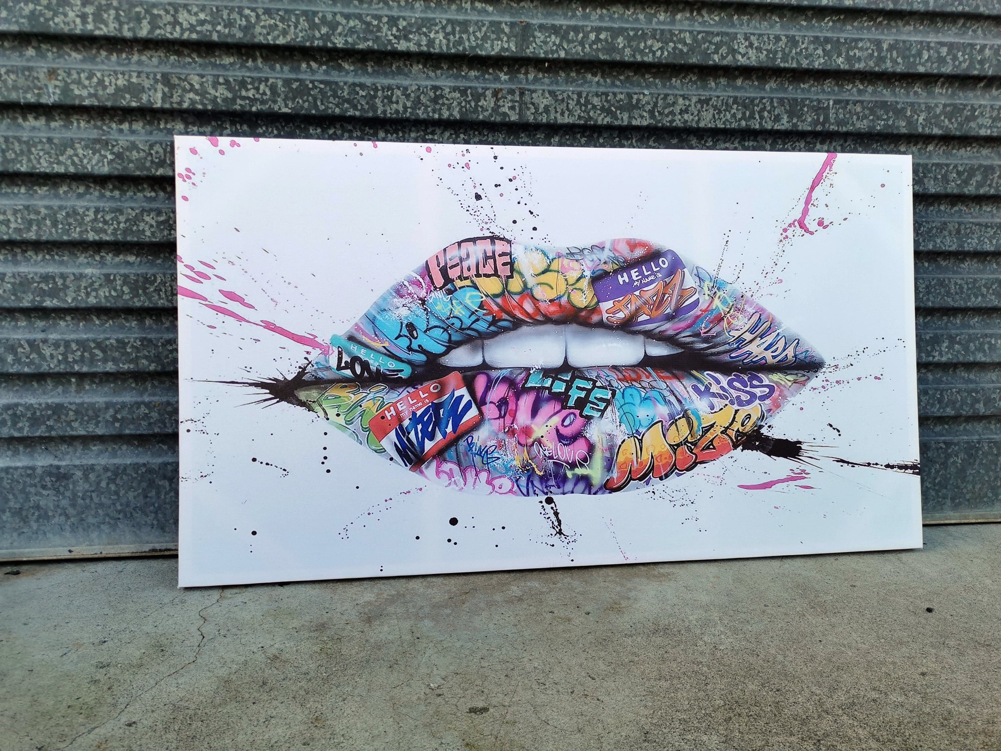 Framed 1 Panel - Lip Art