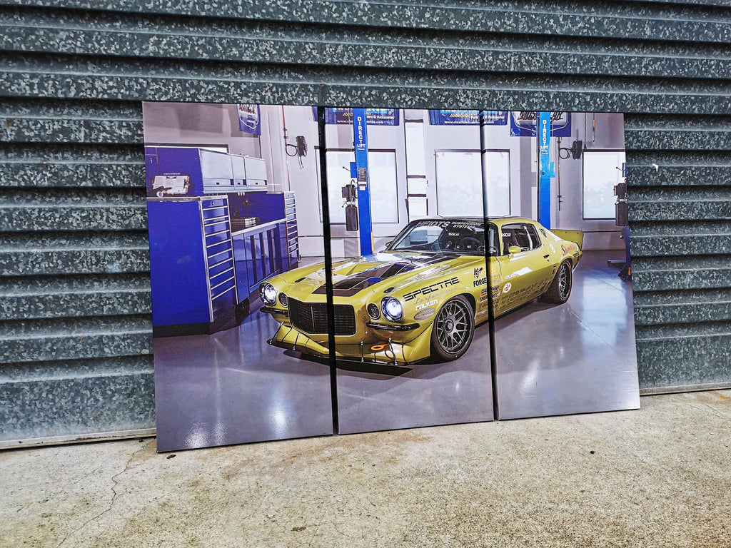 Framed 3 Panels - Finished Products - 70 Chevrolet Camaro