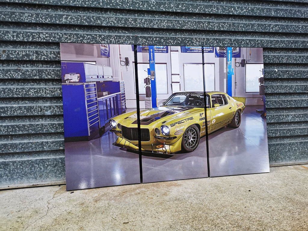 Pine Stretched  Framed 3 Panels - Finished Products - 70 Chevrolet Camaro