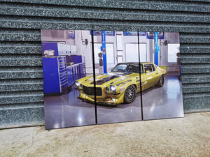 Framed 3 Panels - Finished Products - 70 Chevrolet Camaro