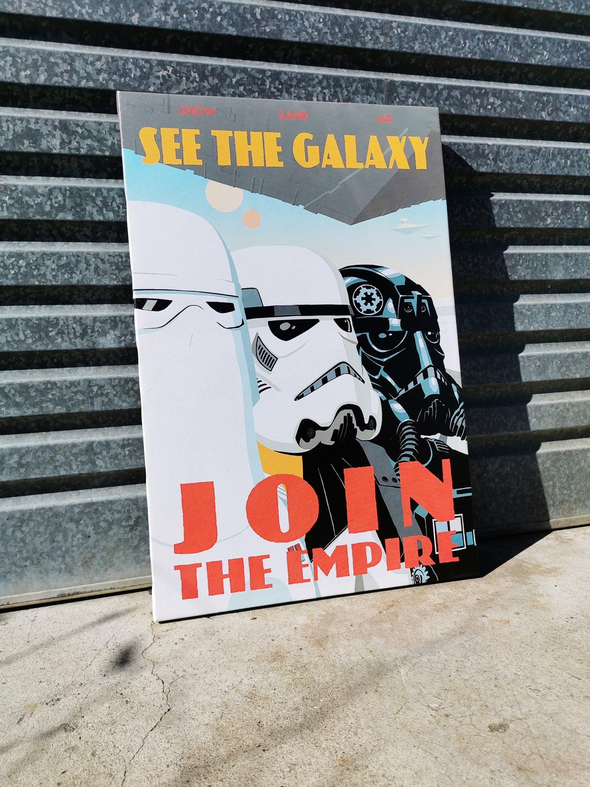 Pine Stretched  Framed 1 Panel - Star Wars
