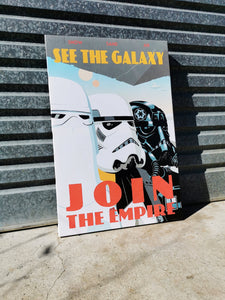 Pine Stretched  Framed 1 Panel - Finished Products - Star Wars