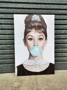 Framed 1 Panel -Finished Products - Audrey Hepburn