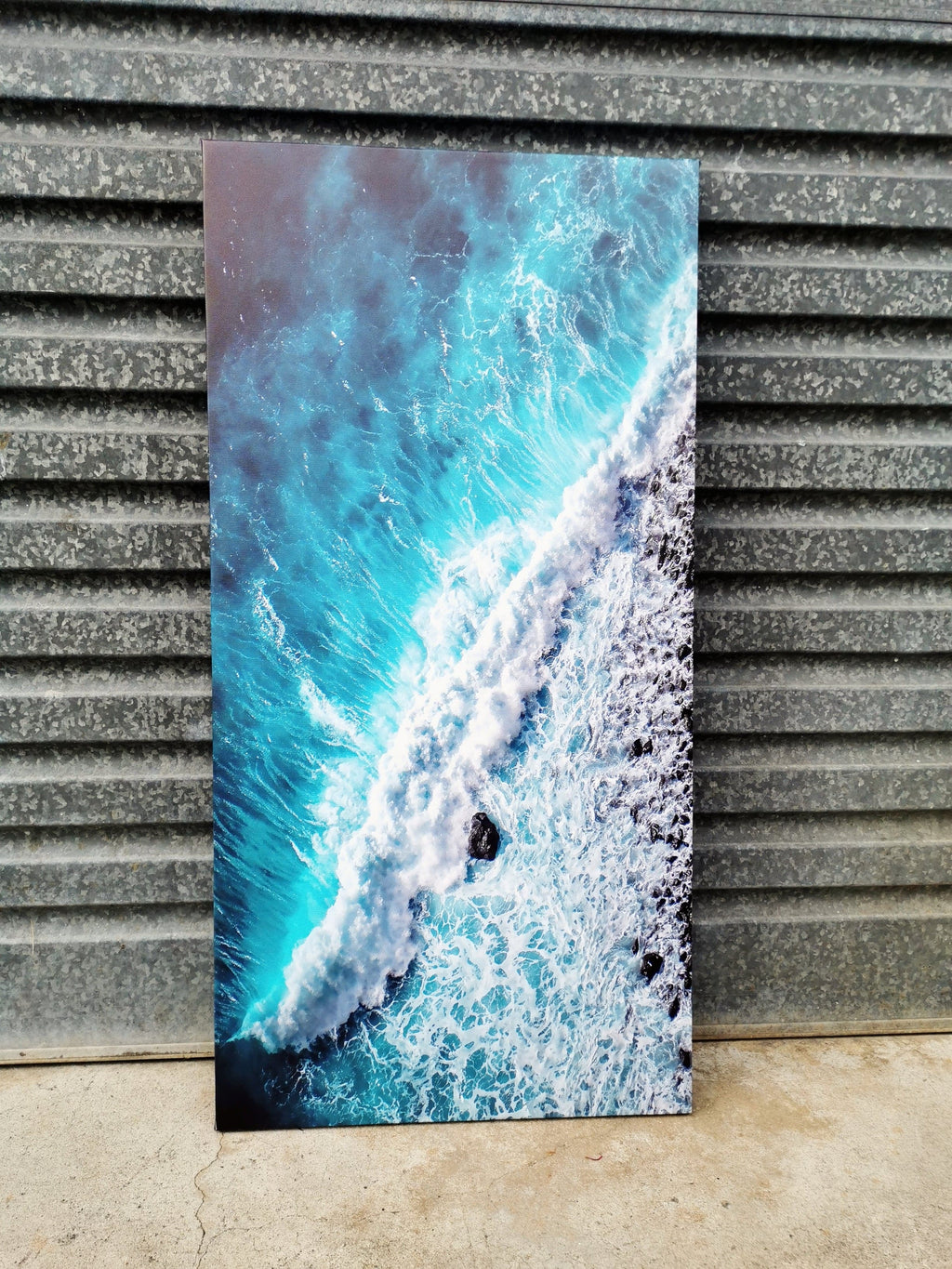 Pine Stretched  Framed 1 Panel - Finished Products - Wave