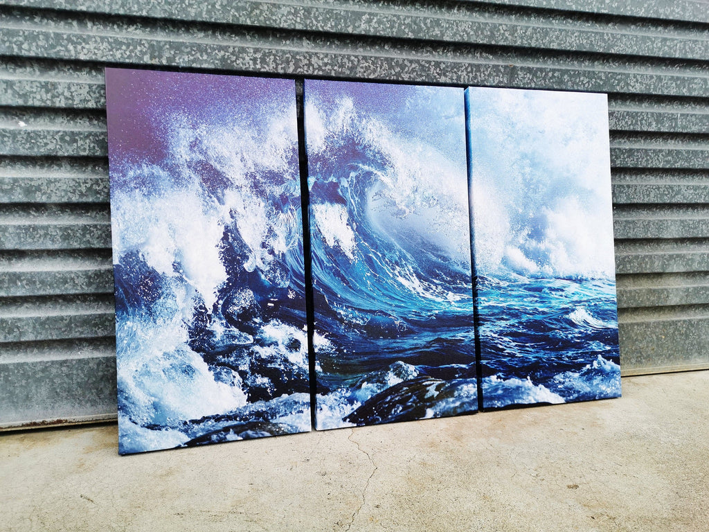 Framed 3 Panels - Finished Products - Wave