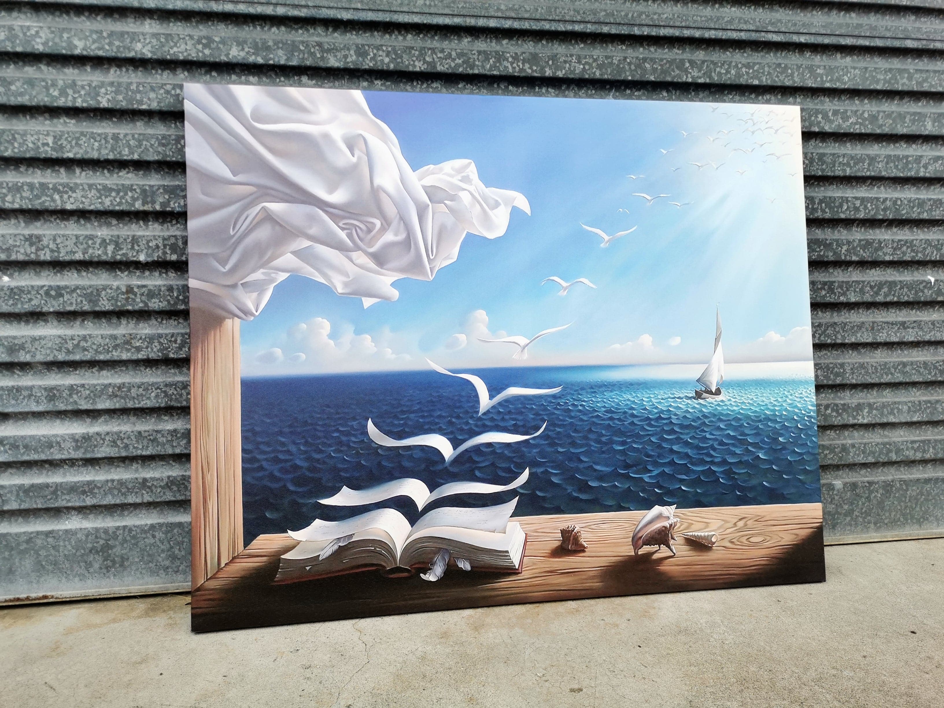 Framed 1 Panel - Book to Birds Salvador Dalì