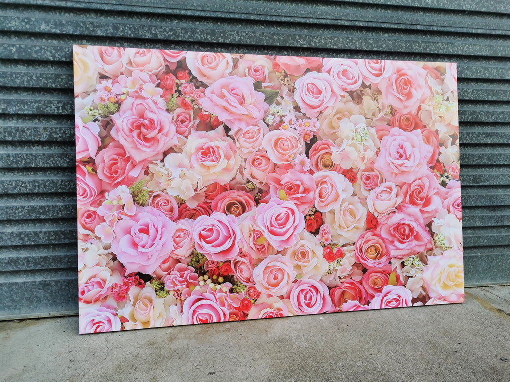 Pine Stretched  Framed 1 Panel - Finished Products - Rose
