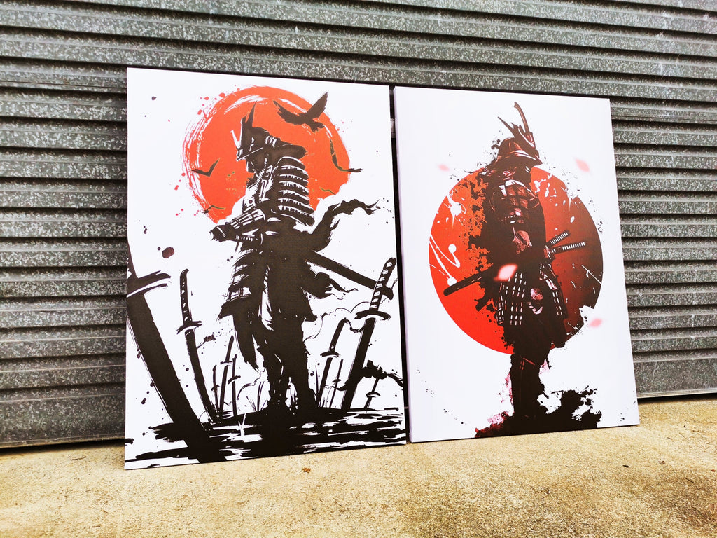 Framed 2 Panels - Finished Products - Samurai