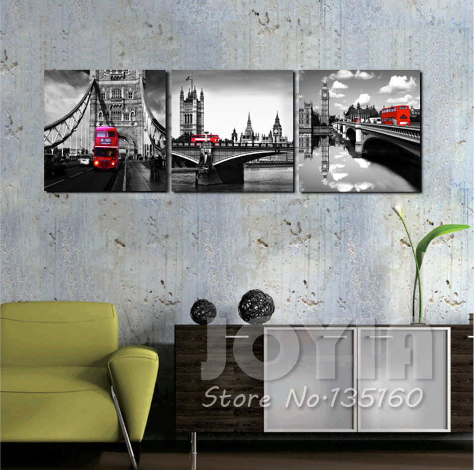 Framed 3 Panels - London City