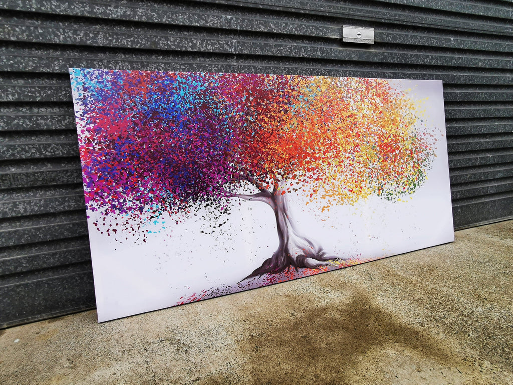 Framed 1 Panel - Rainbow Tree