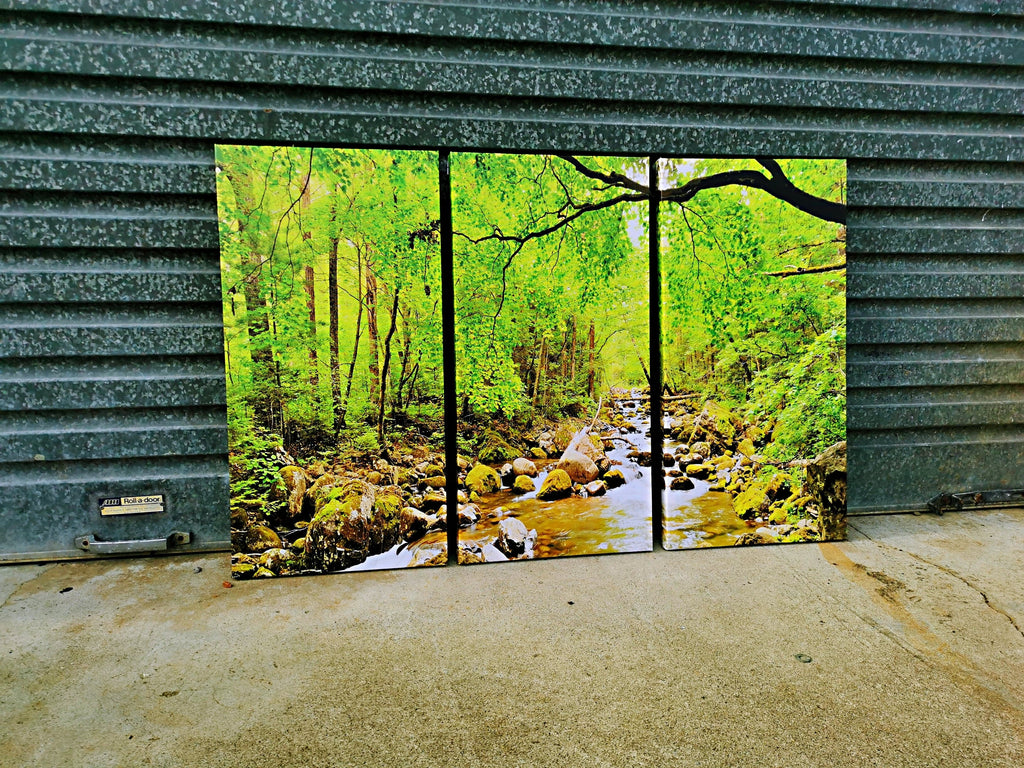 Pine Stretched  Framed 3 Panels - Finished Products - National Park