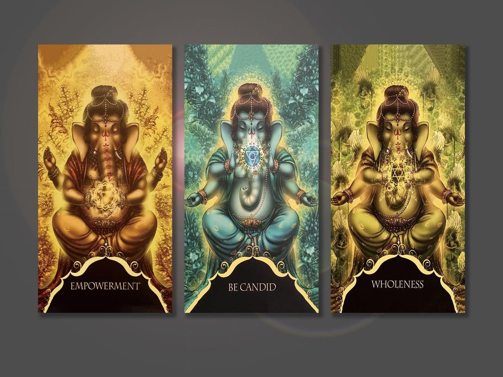 Framed 3 Panels - Ganesha
