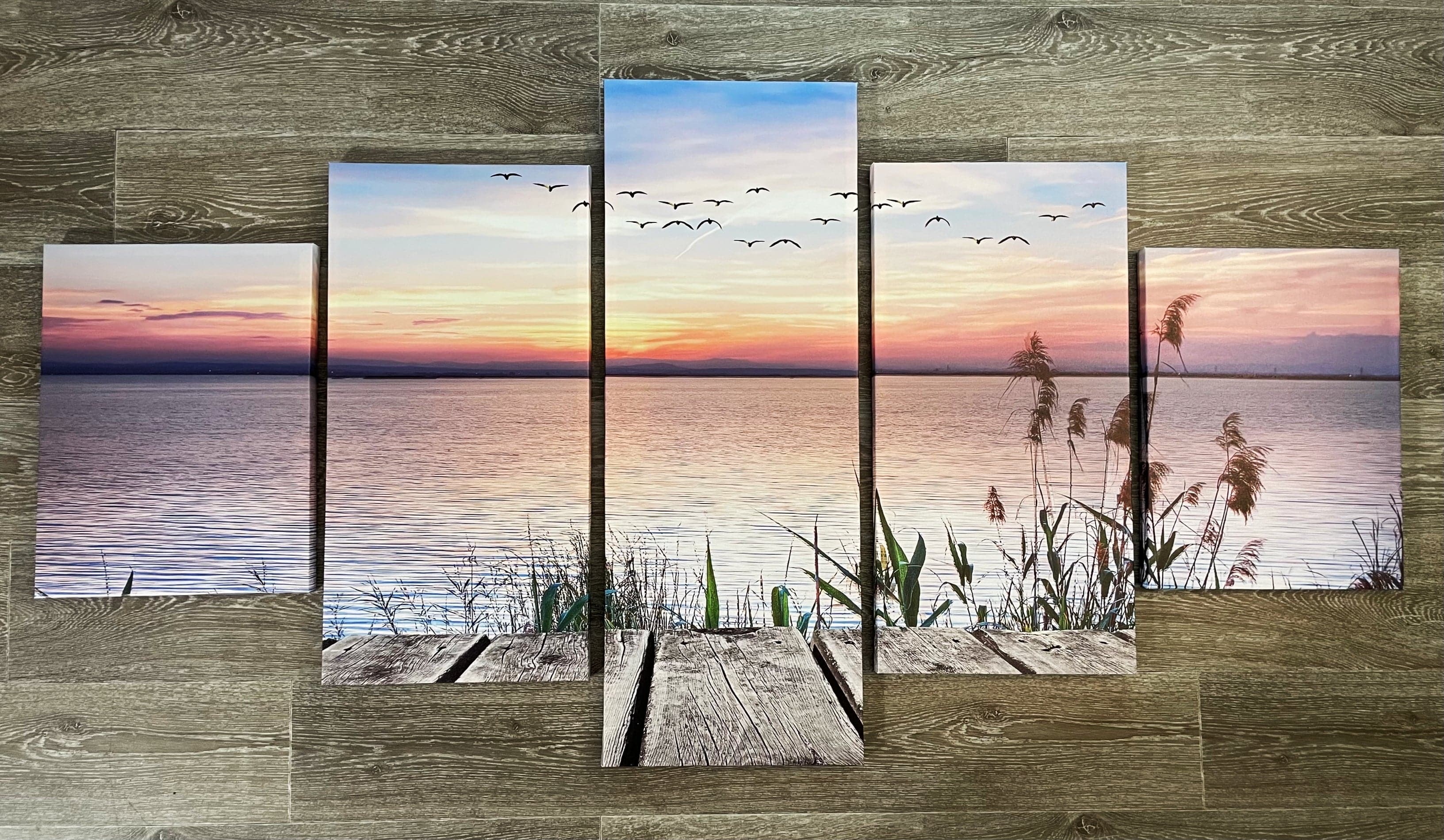 Framed 5 Panels - Landscape